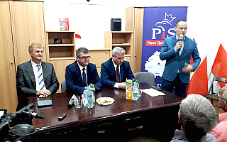 Politycy PiS spotykają się z wyborcami. W Szczytnie gościł minister Maciej Wąsik